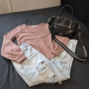 A&F Soft Pink Bodysuit